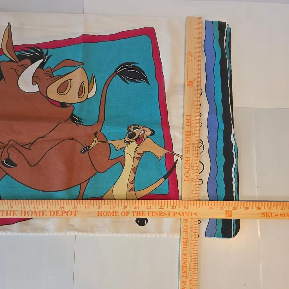 Vintage Disney The Lion King Simba Nala Pumbaa Timon Pillowcase 90s